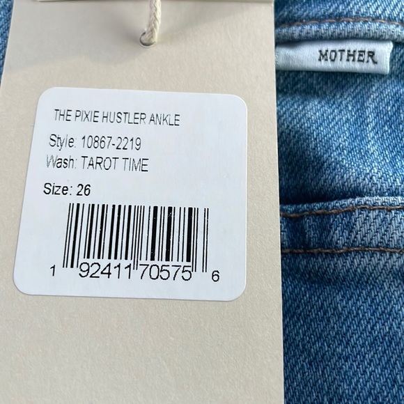 MOTHER “PIXIE HUSTLER ANKLE” WASH: TAROT TIME **SIZE 26 *NWT $258.00 - Picture 7 of 13